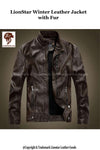Men's Hero Winter Leather Jacket with Fur
