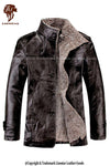 Men's Peacoat with Fur Collar