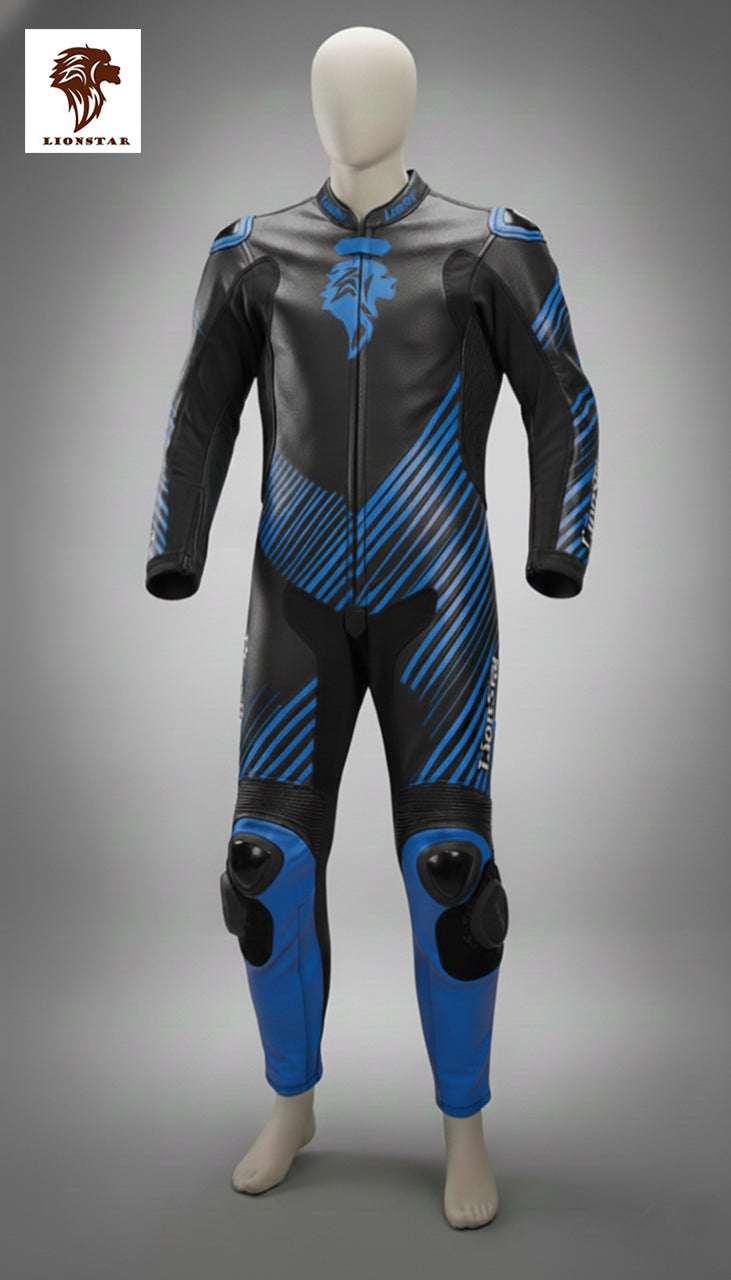 Kids Motorcycle Suit Blue