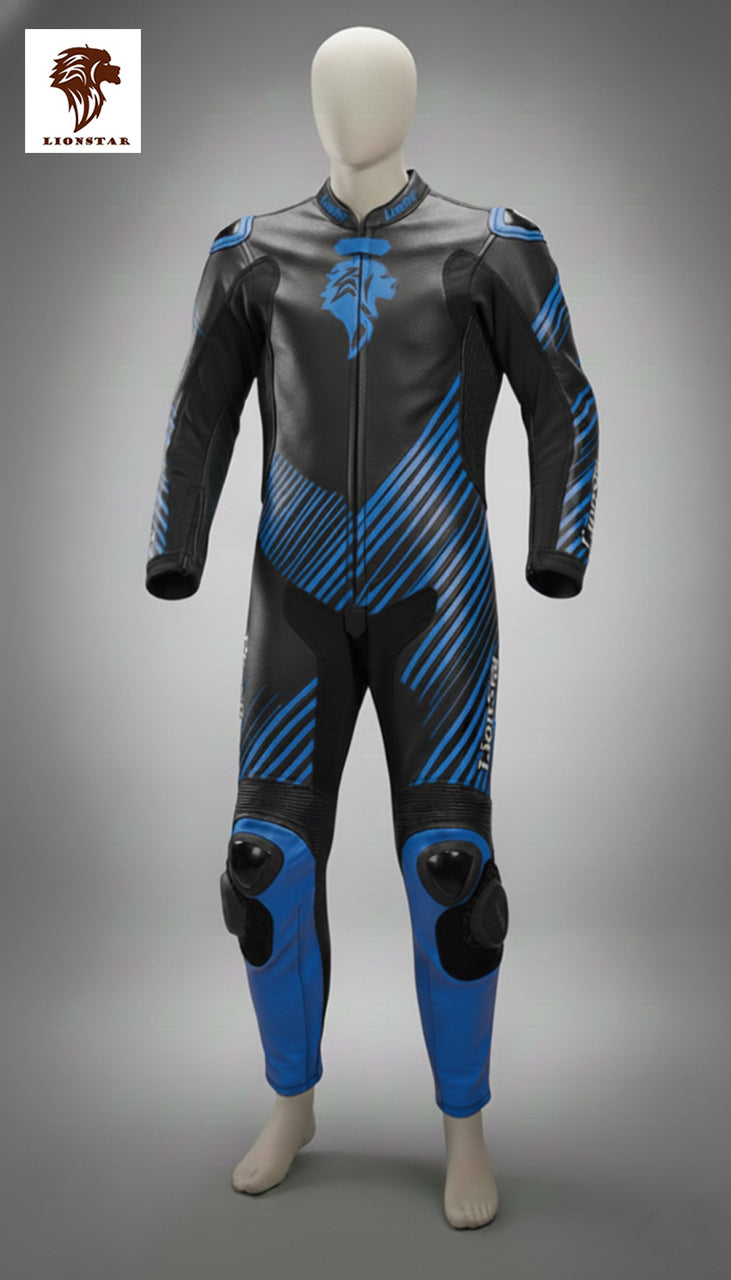 Kids Motorcycle Suit Blue