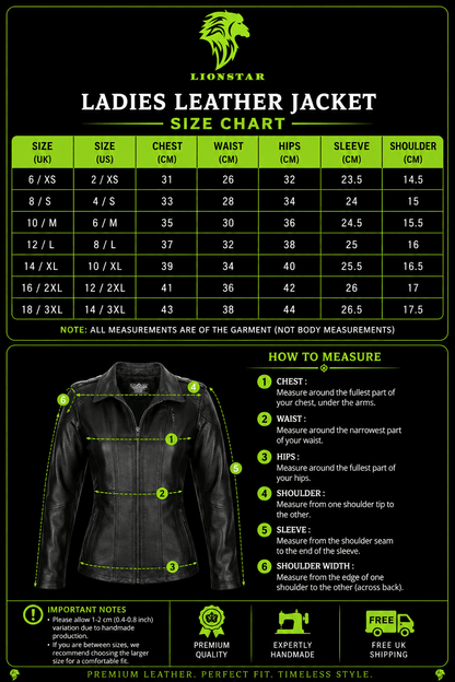 LionStar Ladies Genuine Crocodile Leather Premium Jacket | Black Brown