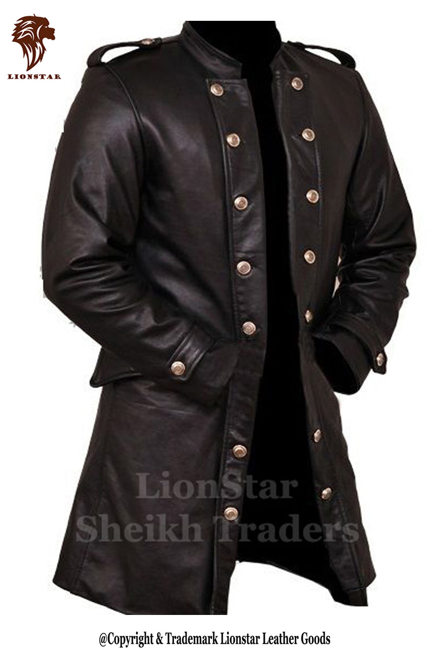 Black Leather Coat