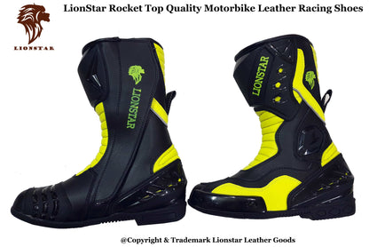 Motorbike Shoes Yellow