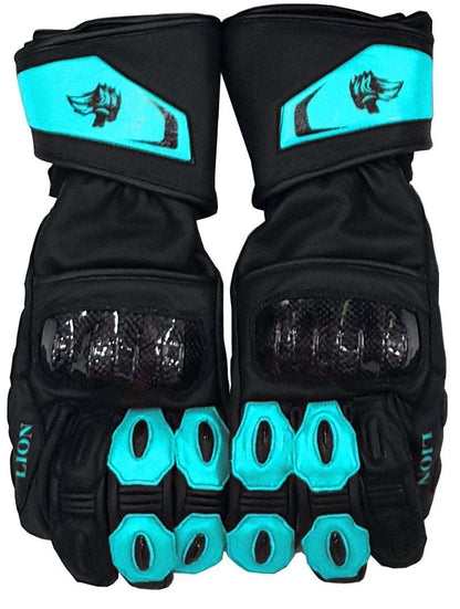 Motorcycle Gloves Sky Blue