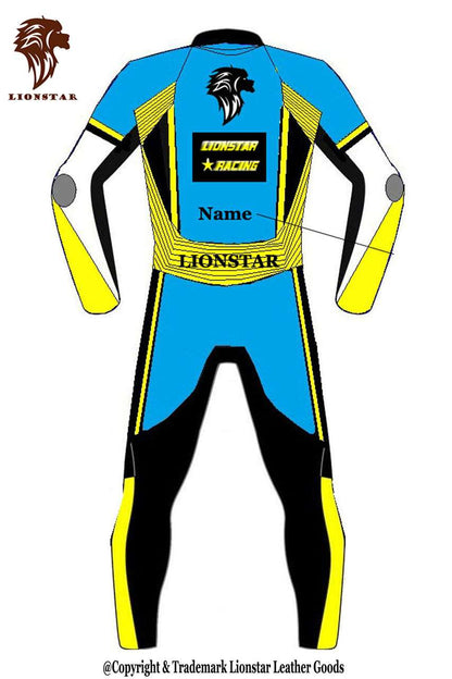 Full Leather Motorcycle Suit Back