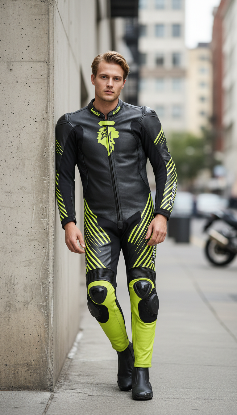 Premium Cowhide Leather Kids Motorcycle Suit | CE Safety