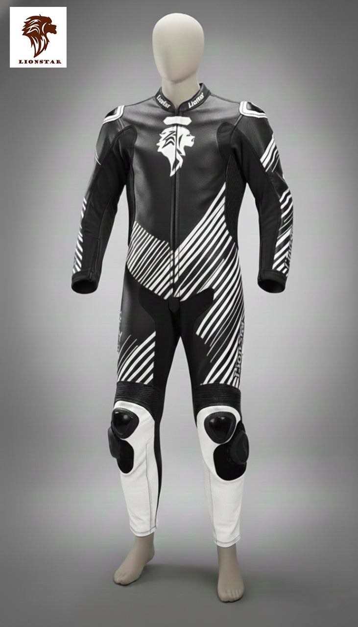 Mini Moto Suit Black and White