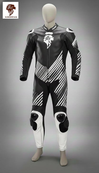 Mini Moto Suit Black and White