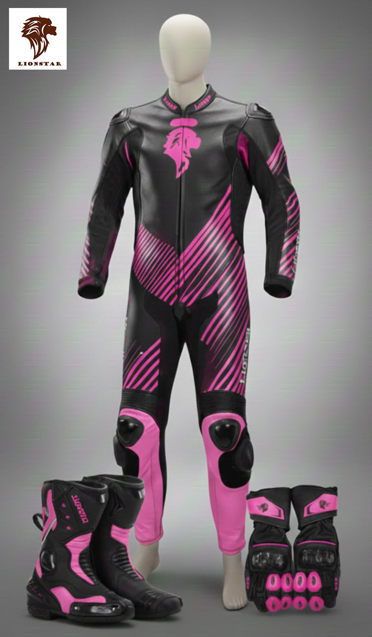 Mini Moto Suit Pink Set