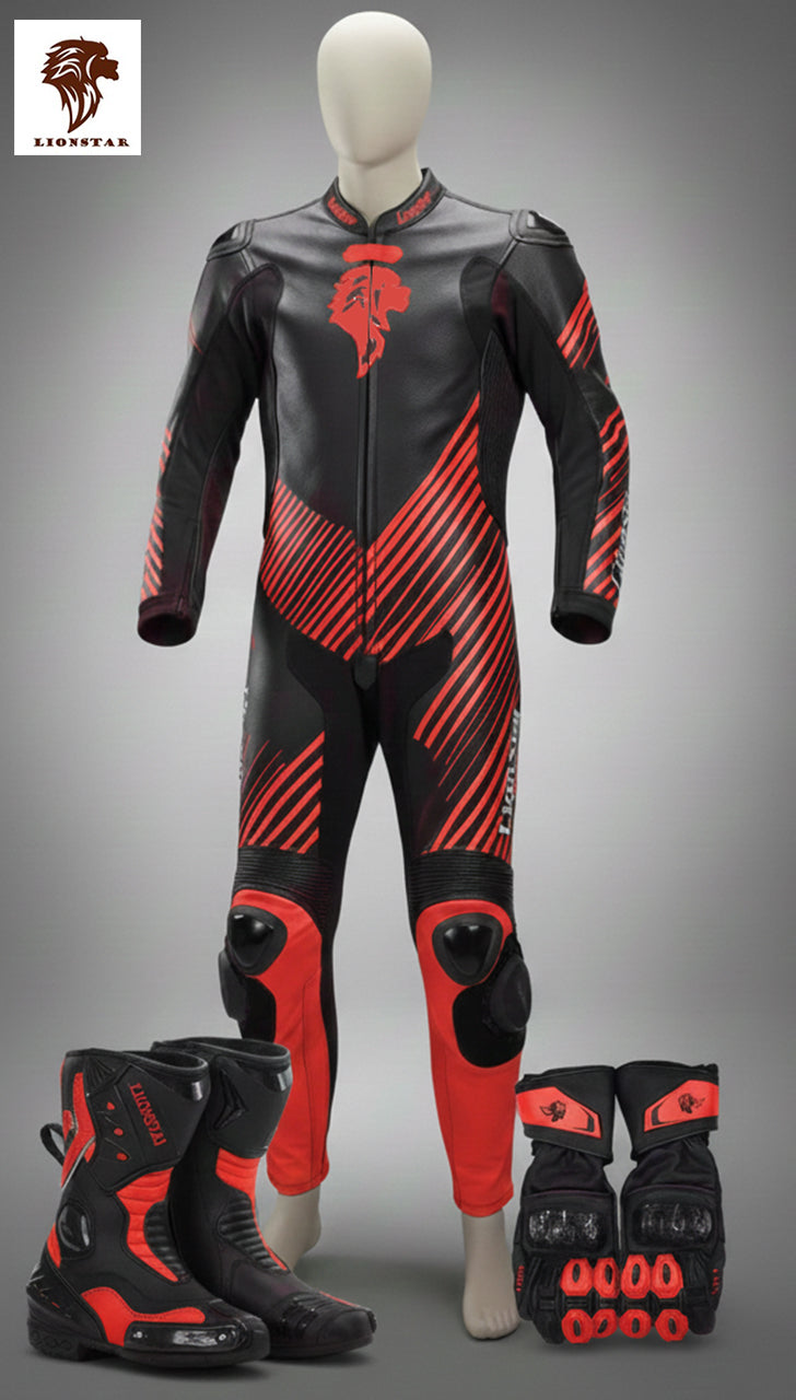 Mini Moto Suit Red Set