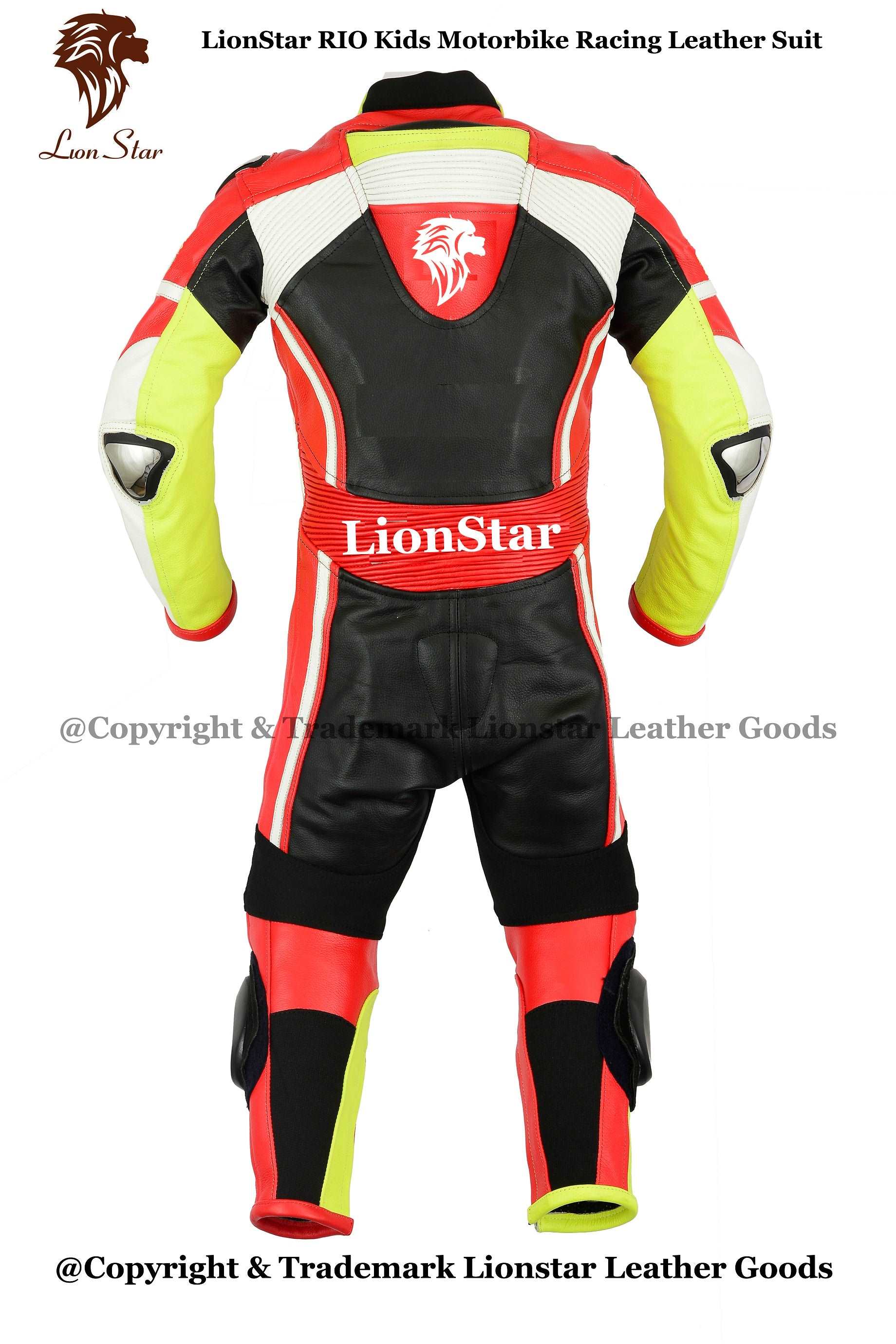 Biker Racing Suit Red Back