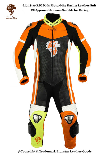 Biker Racing Suit Orange