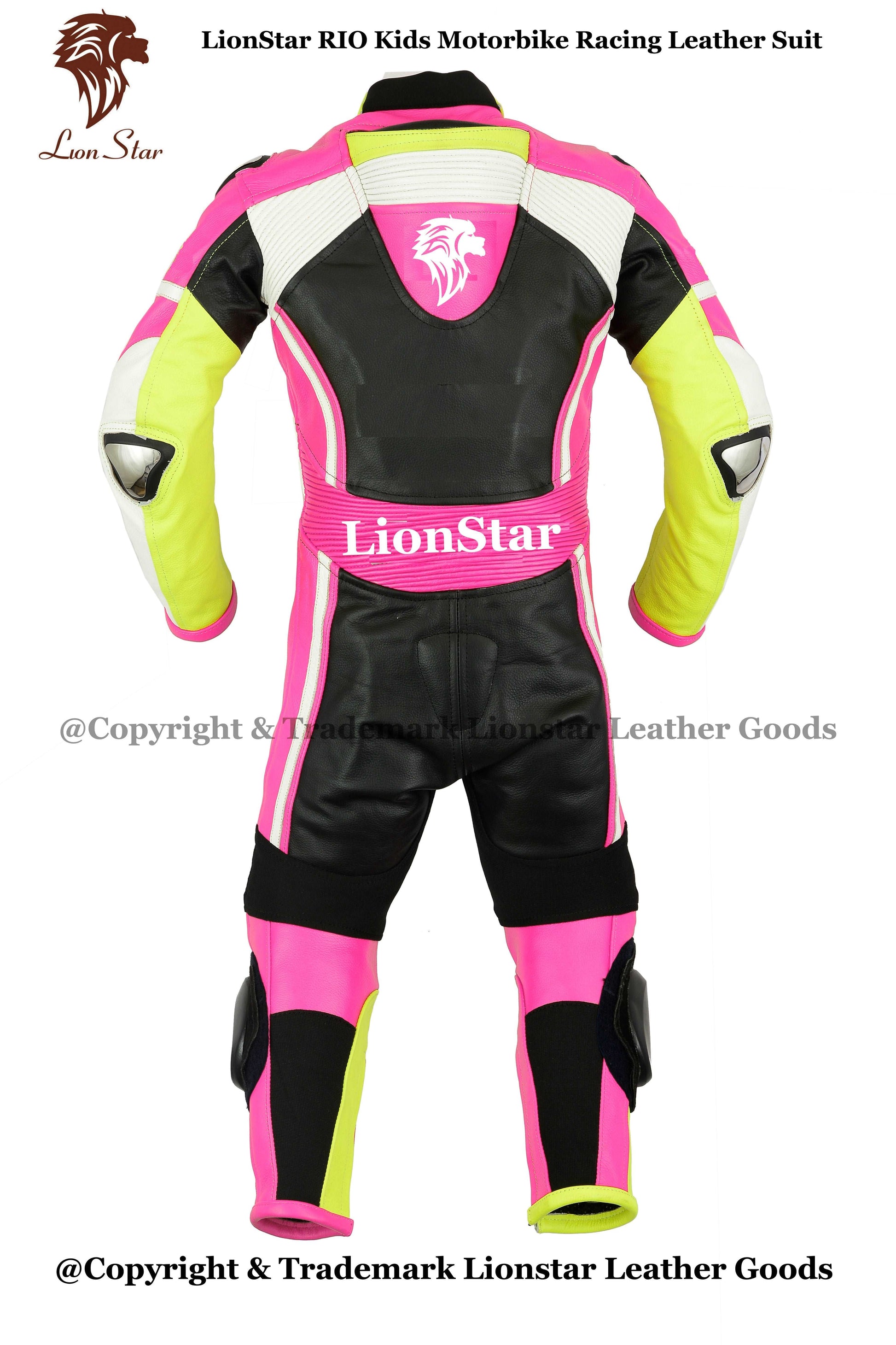 Biker Racing Suit Pink Back